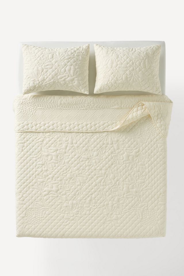 Peyton Cotton Embroidered Coverlet #2