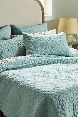 Peyton Cotton Embroidered Coverlet