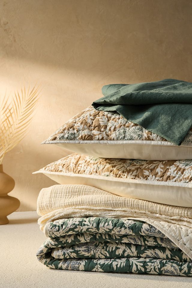 Coyuchi Robles Hand Stitched Organic Euro Sham #1