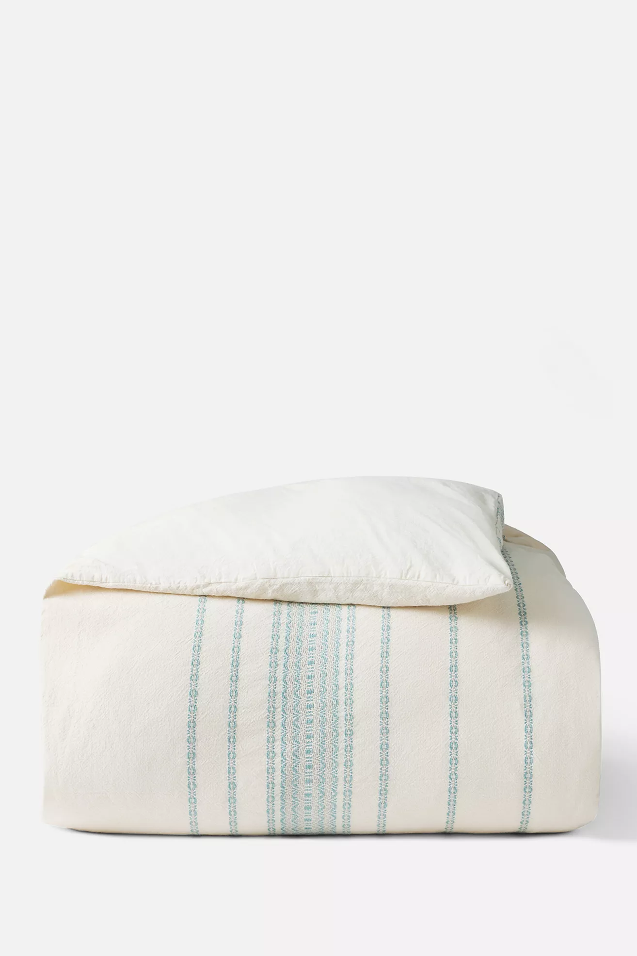 Coyuchi Rippled Stripe Organic Duvet Cover - thumbnail 2