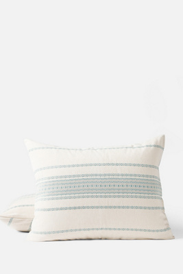 Coyuchi Rippled Stripe Organic Sham