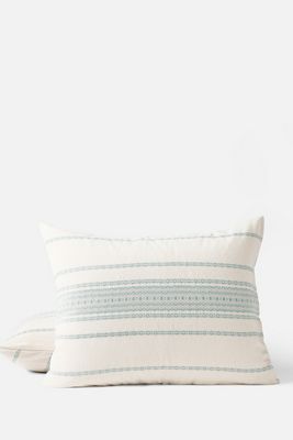 Coyuchi Rippled Stripe Organic Sham