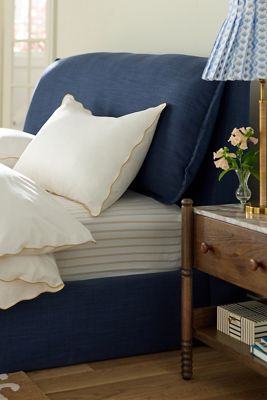 Cotton Marrow Scalloped Edge Shams, Set of 2