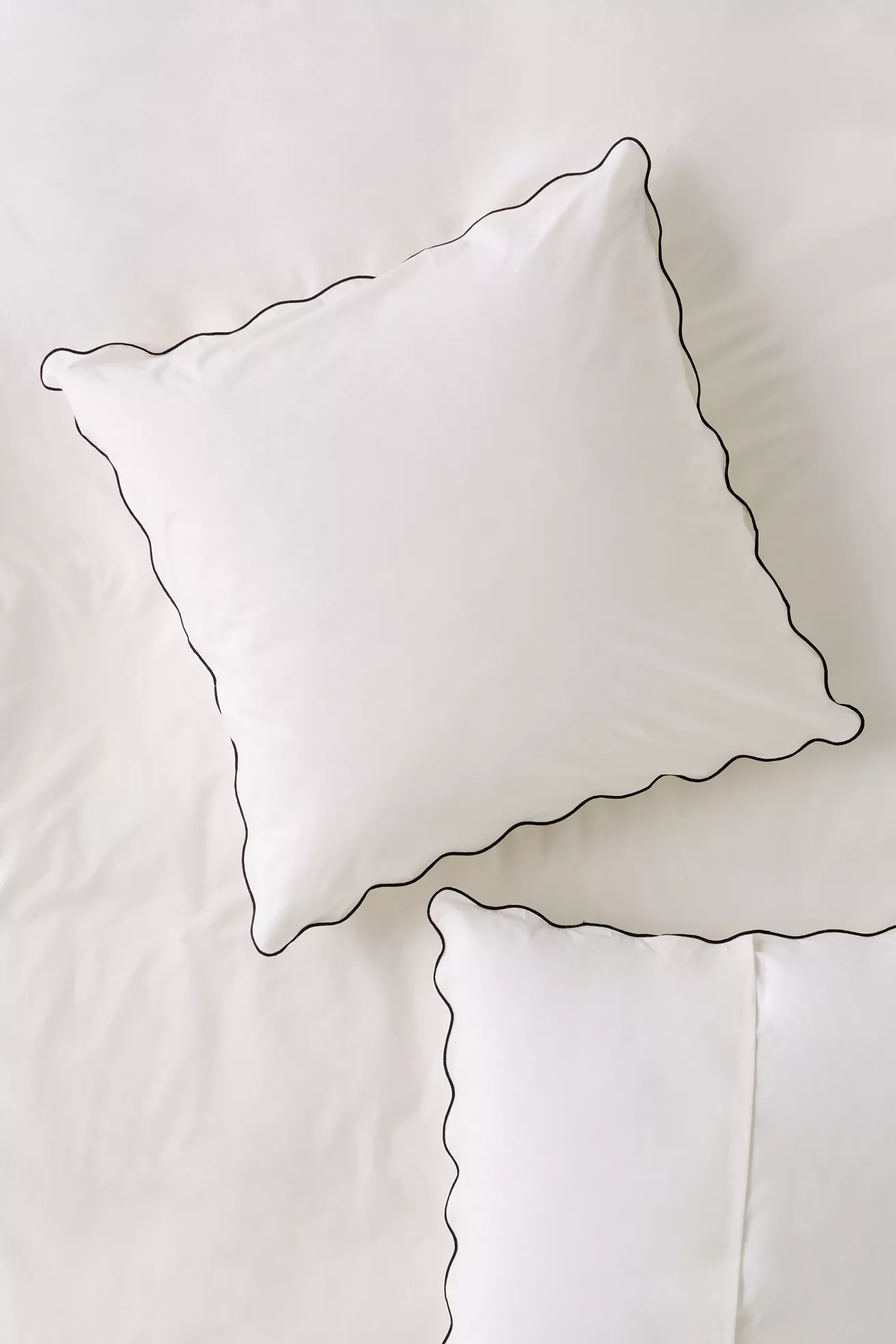 Cotton Marrow Scalloped Edge Euro Sham