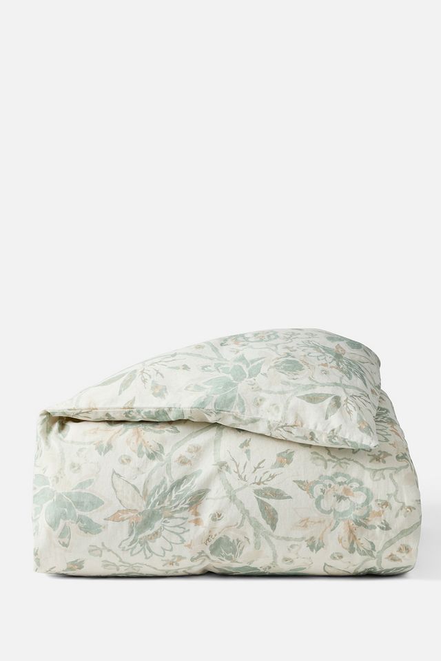 Coyuchi Sea Bloom Print Duvet Cover #1