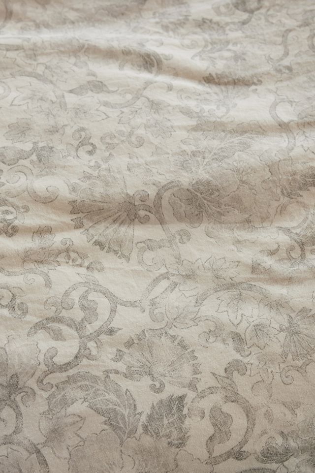 Coyuchi Solana Organic Print Duvet Cover #3