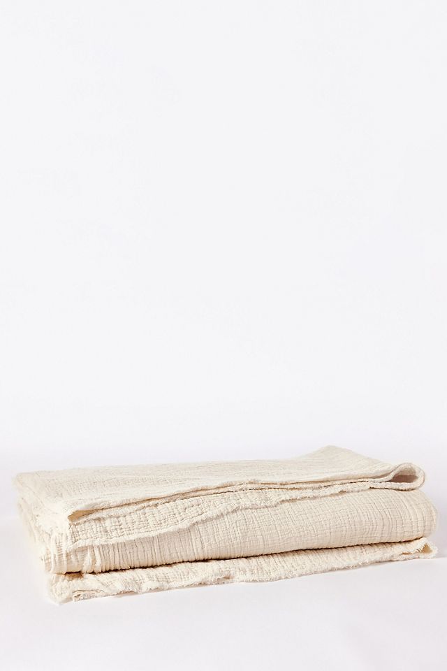 Coyuchi Topanga Organic Matelasse Blanket #1