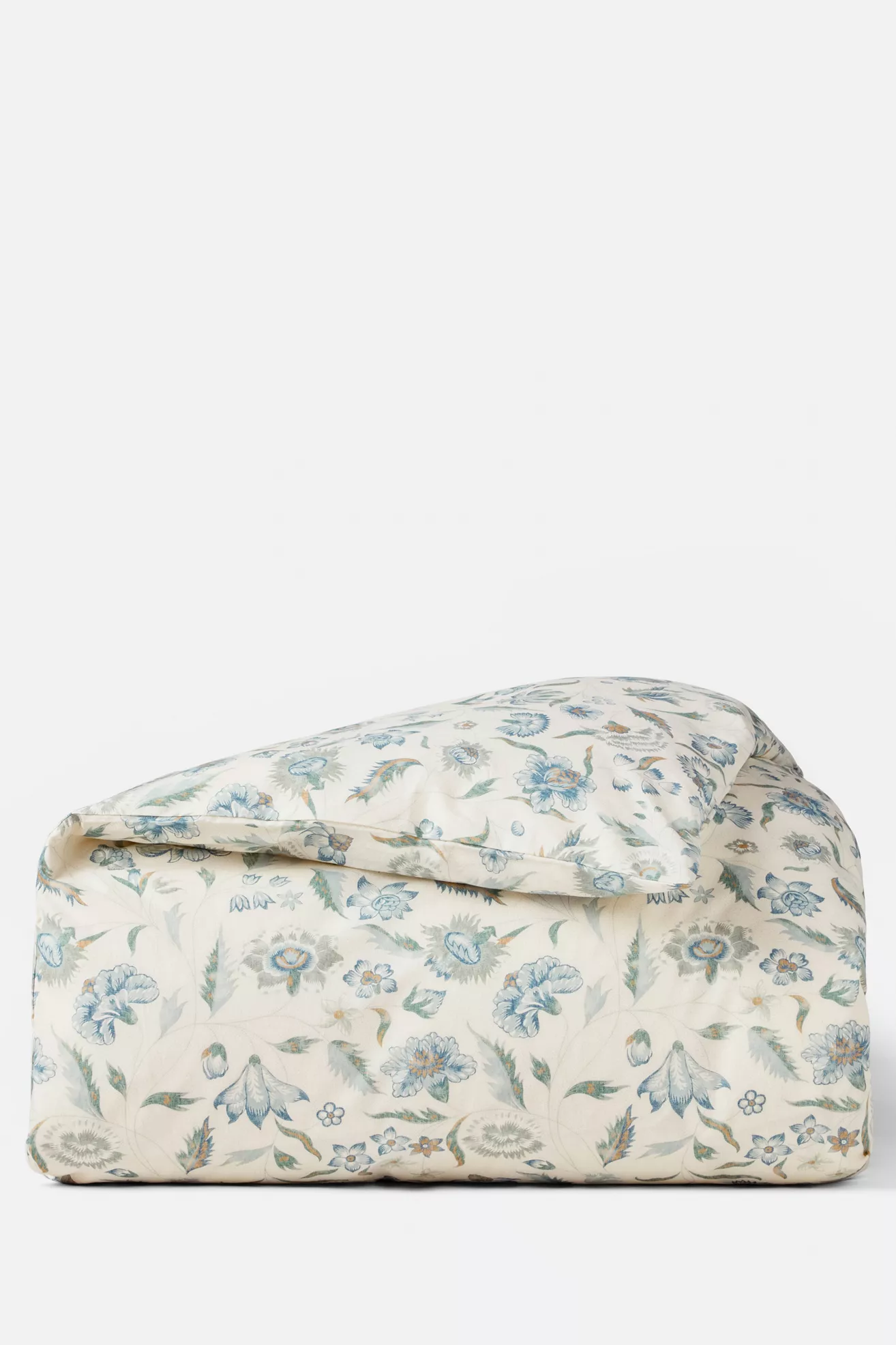 Coyuchi Viola Organic Print Duvet Cover - thumbnail 2