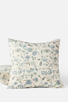 Coyuchi Viola Organic Print Euro Sham