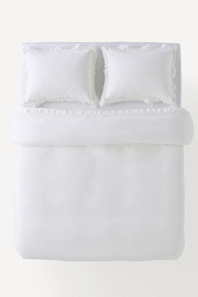 Victoria Cotton Velvet Ruffle Duvet #2