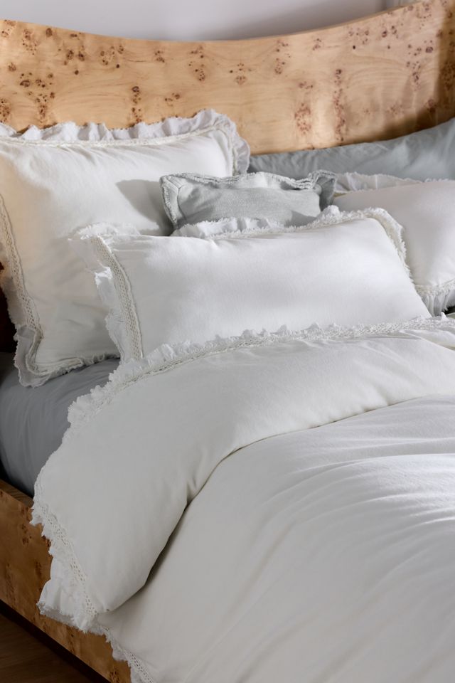 Victoria Cotton Velvet Ruffle Shams, Set of 2 #1