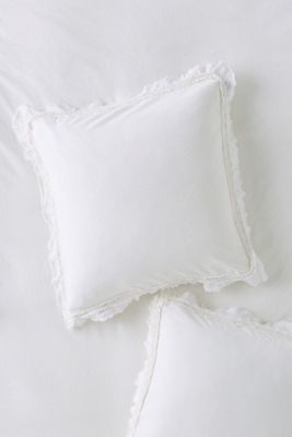 Victoria Cotton Velvet Ruffle Euro Sham