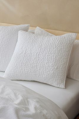 Coyuchi Pebbled Handstitched Organic Euro Sham