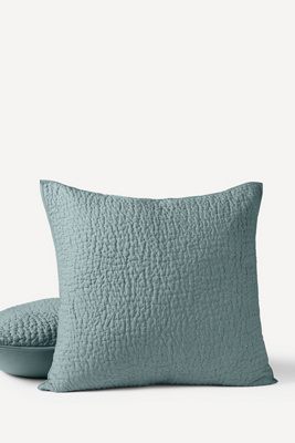Coyuchi Pebbled Handstitched Organic Euro Sham