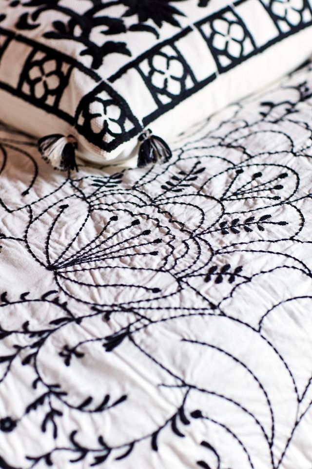 Embroidered Grove Duvet Cover #7