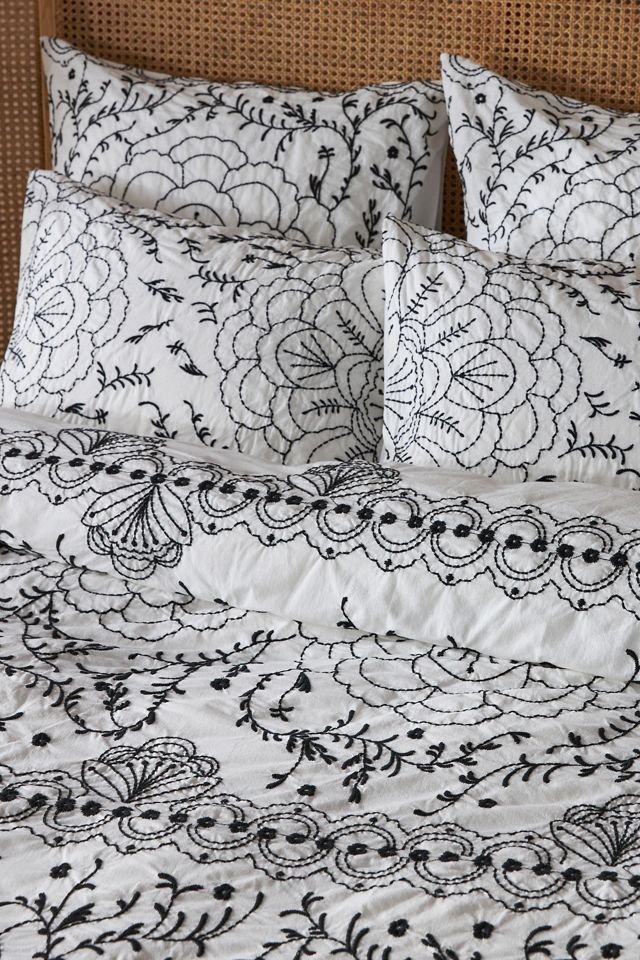 Embroidered Grove Duvet Cover #2
