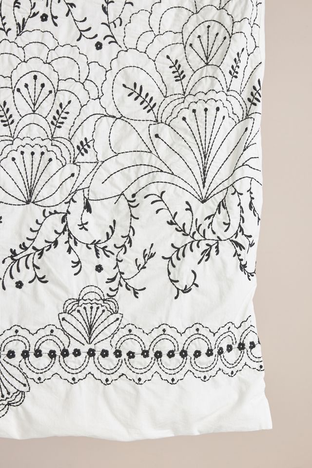 Embroidered Grove Duvet Cover #5