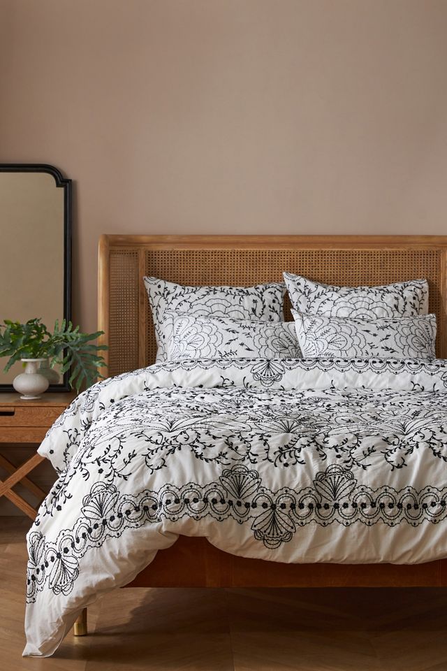 Embroidered Grove Duvet Cover #1
