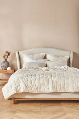 Relaxed Linen-Cotton Quilt
