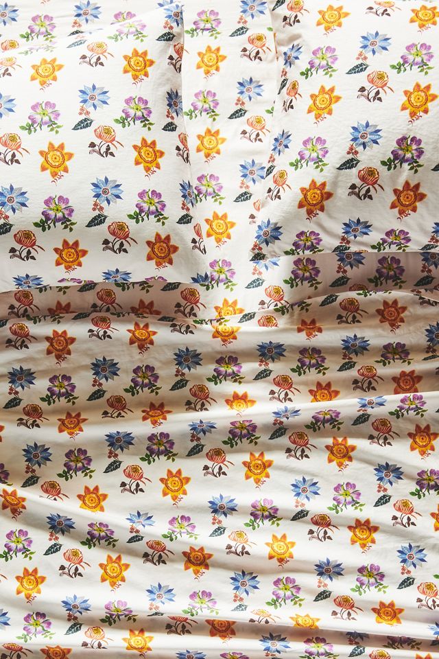 Nathalie Lete for Anthropologie Garden Party Organic Sateen Sheet Set