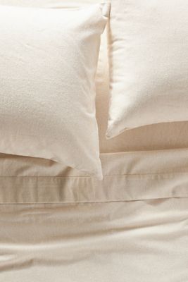Cozy Linen Blend Flannel Sheet Set