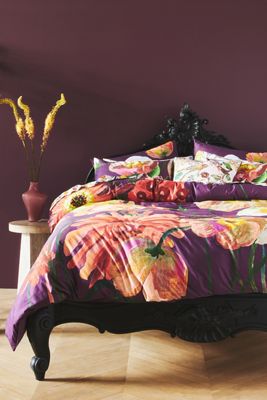 Nathalie Lete for Anthropologie Bloom Organic Sateen Duvet Cover