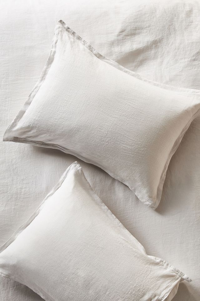 Washed Linen Shams, Set of 2