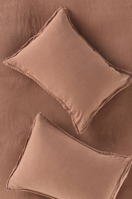 Washed Linen Shams, Set of 2
