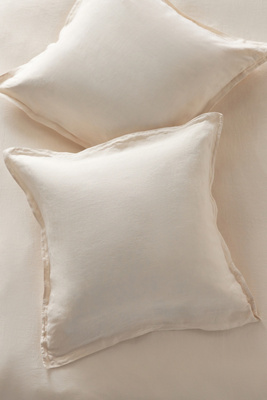 Anthropologie Washed Linen Euro Sham