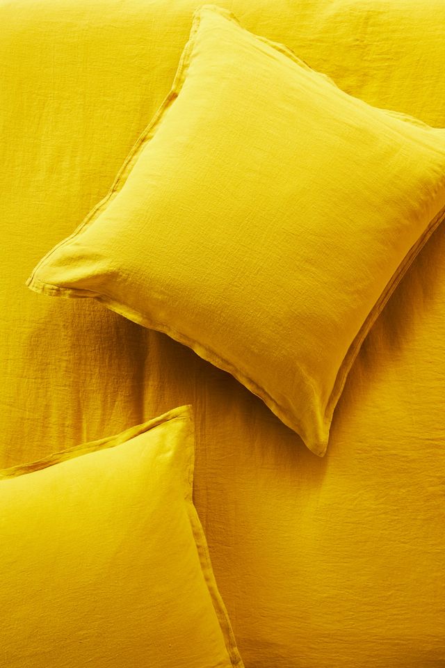 Washed Linen Euro Sham AnthroLiving