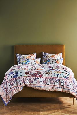 Sarah Gordon Organic Sateen Duvet Cover | AnthroLiving