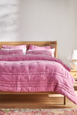 Elysian Cross-Dyed Cotton Gauze Quilt