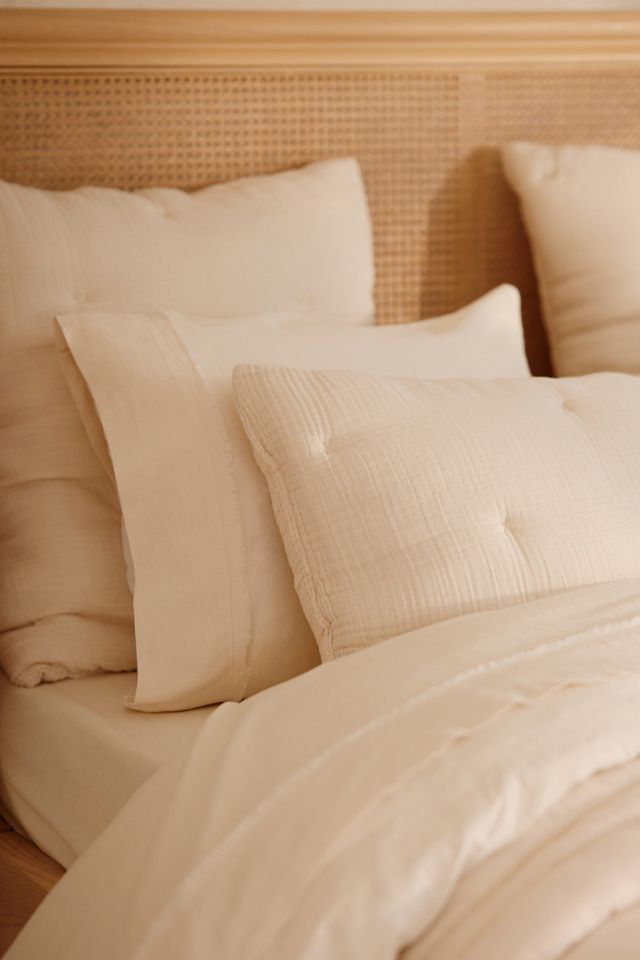 Elysian Cross-Dyed Cotton Gauze Shams, Set of 2 #1