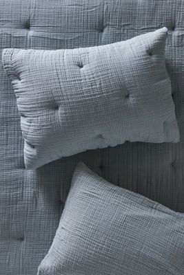 Elysian Cross-Dyed Cotton Gauze Shams, Set of 2