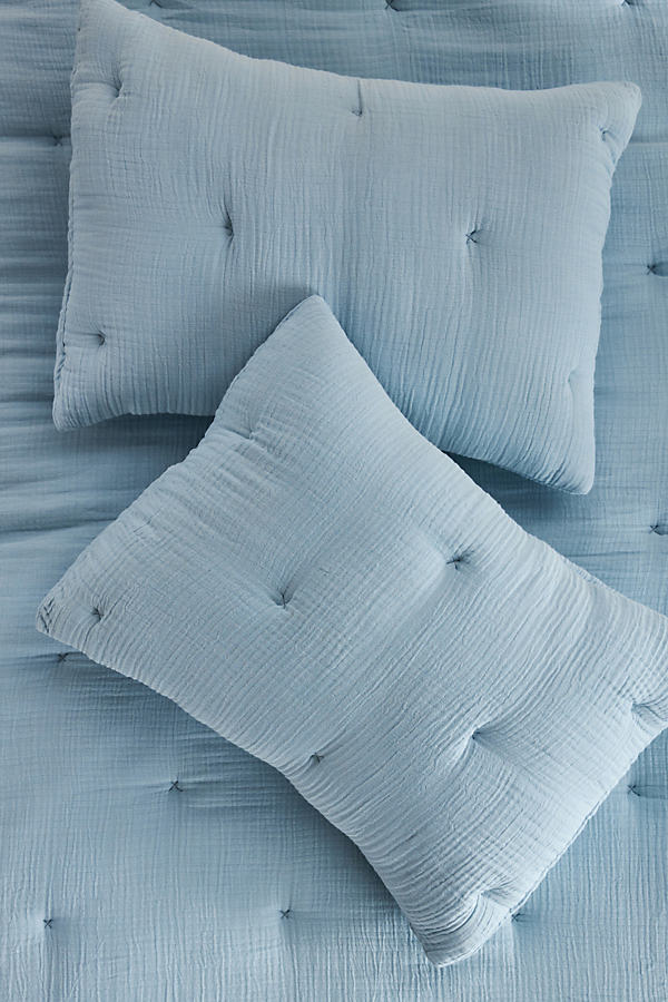 Elysian Cross-Dyed Gauze Pillowcase, Set of 2