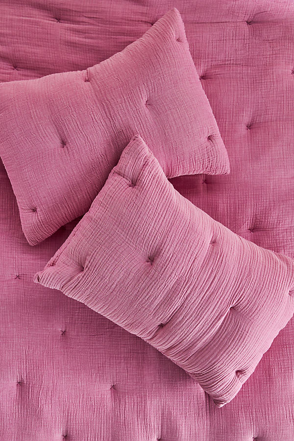 Elysian Cross-Dyed Gauze Pillowcase, Set of 2