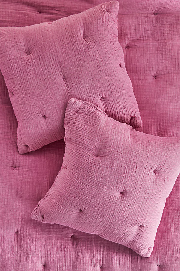 Elysian Cross-Dyed Gauze Square Cushion Cover