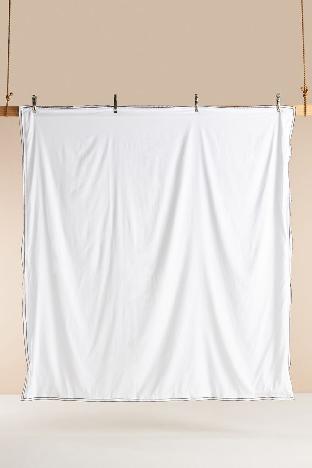 Maeve by Anthropologie Stitched-Flange Spa Sateen Duvet Cover​ #2
