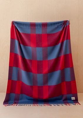 TBCo Lambswool Karierte Überwurfdecke