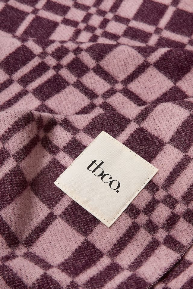 TBCo Lambswool Jacquard Throw Blanket #2