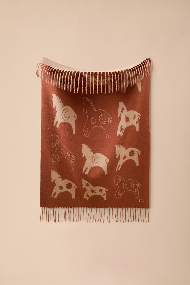 TBCo Couverture bébé en laine d'agneau 100% Rust Gallop #1