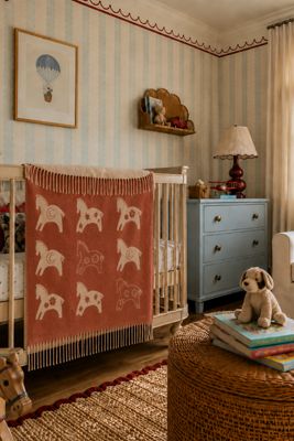 TBCo Couverture bébé en laine d'agneau 100% Rust Gallop