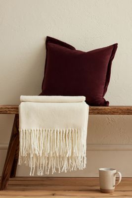 Plaid Ellenvale Interiors Crème à Pompons