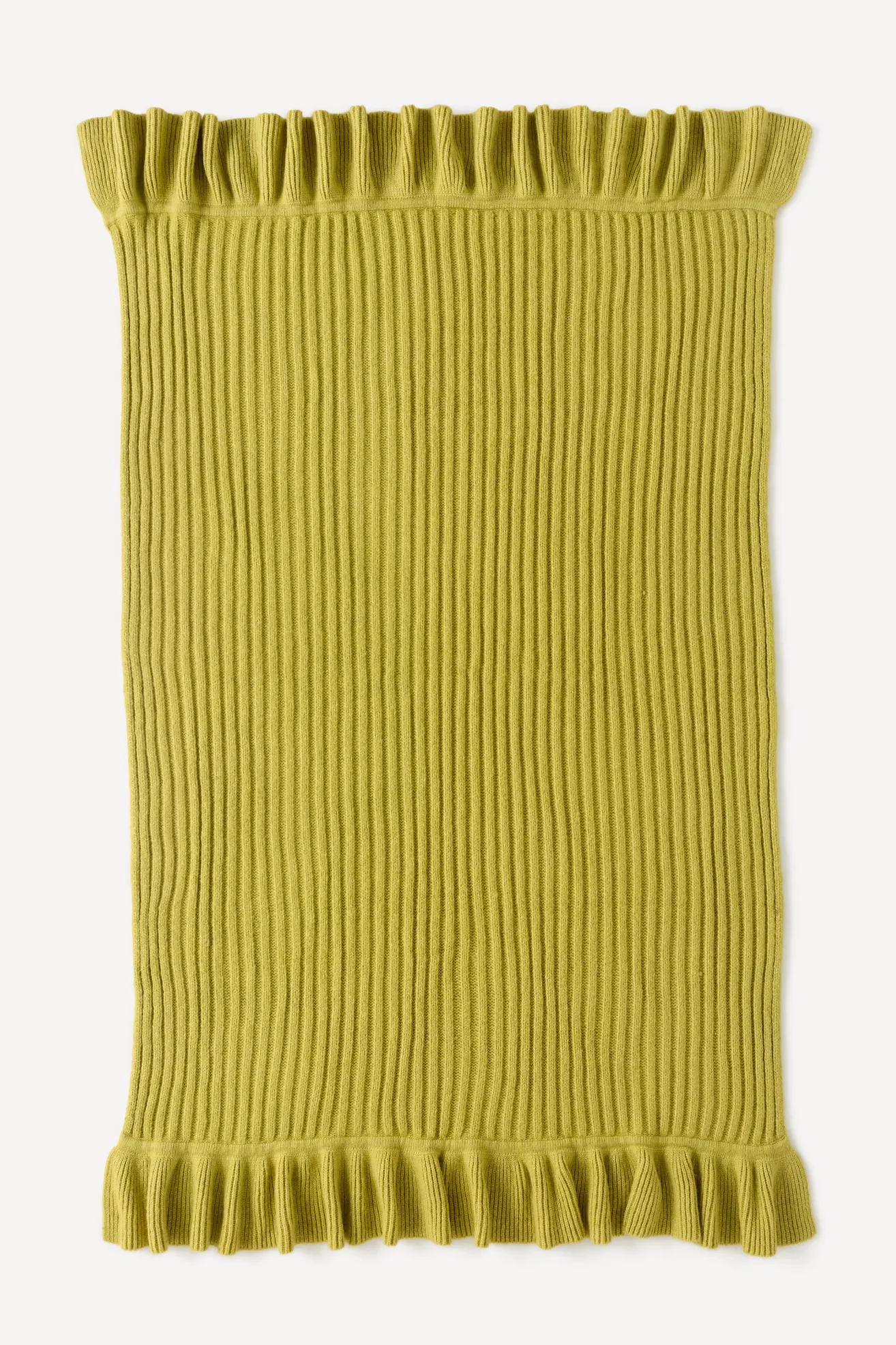 Cindy Wool Knit Ruffled Throw Blanket - thumbnail 8