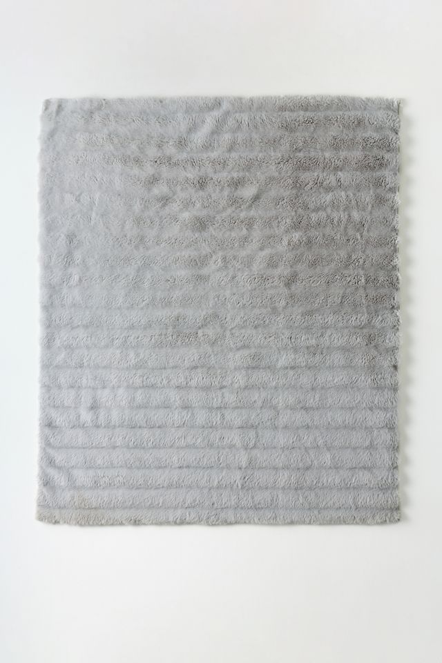 Selena Double-Sided Faux-Fur Throw Blanket  #3