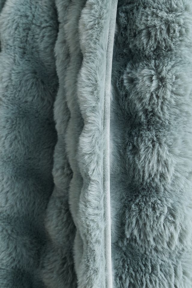 Selena Double-Sided Faux-Fur Throw Blanket #2