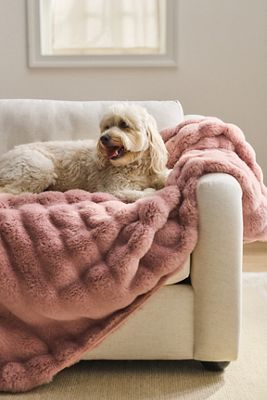 Selena Double-Sided Faux Fur Throw Blanket