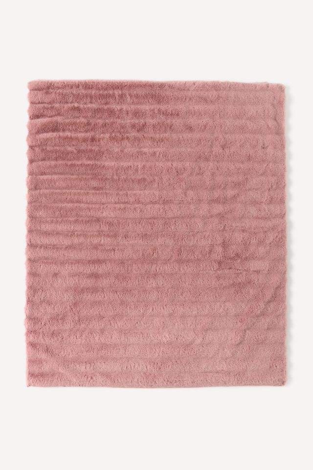 Selena Double-Sided Faux Fur Throw Blanket #1