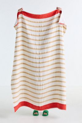 Sailor Cotton Printed Stripe Throw Blanket