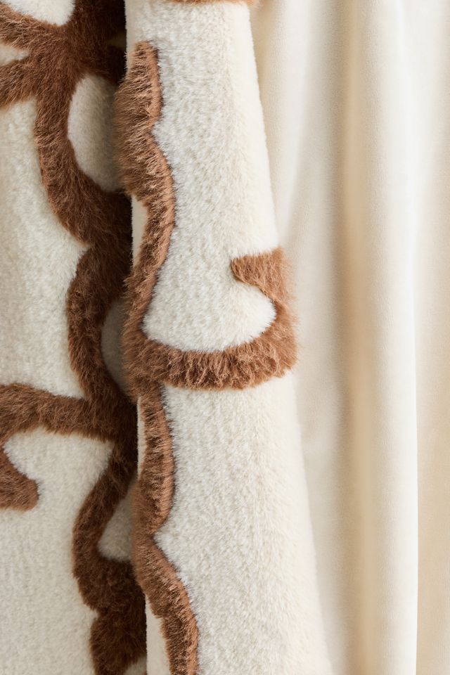 Maeve Icon Carved Faux Fur Throw #2